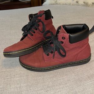 Dr marten Belmont shoes maroon